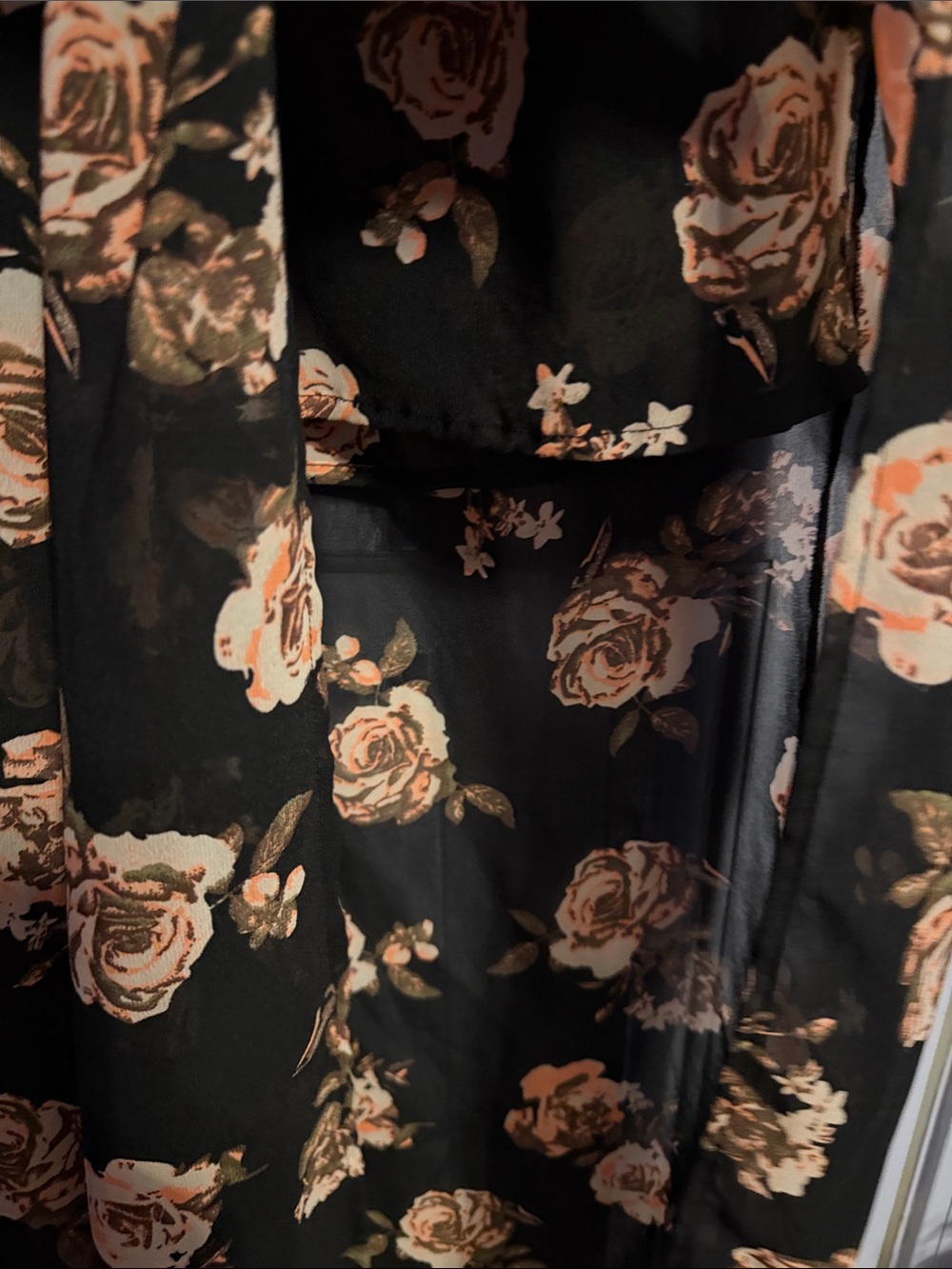 Live 4 Truth Black Floral Maxi Romper Split Leg Pantsuit Resort Vacation Club 2X - Picture 9 of 14